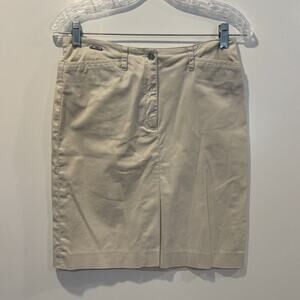 Lauren Ralph Lauren Beige Khaki Chino Pencil Skirt Womens Size 4‎ (1776)
